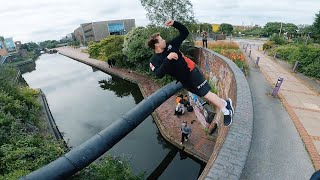 STORROR Parkour Water Challenge  Birmingham 🇬🇧 [upl. by Anastatius]