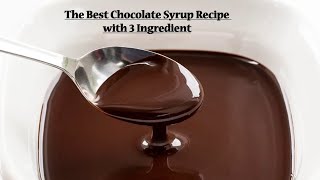 3 min Chocolate Ganache Without Chocolate Dounut and cup cake toppingچاکلیٹ سیرپ [upl. by Kcira]