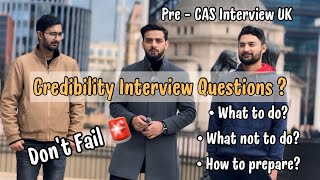 PreCAS Interview UK Universities Questions  Credibility Interview UK  International students [upl. by Ginger711]