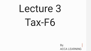 Employment income  Tax rate  Tax F6  UK tax system  Benefits and contributions rates  ACCA [upl. by Ludwigg782]