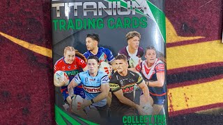 2024 NRL traders titanium opening 5 packs 27324 [upl. by Rednasyl]