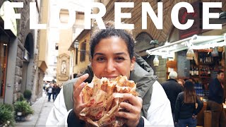 FLORENCE ITALY Food Tour [upl. by Elleinnad]