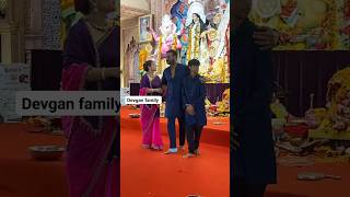 Devgan family At Durga Puja trending bollywood [upl. by Arenahs]