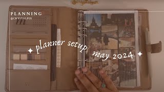 a5 planner flip through may 2024 🤍✨ [upl. by Asiret729]