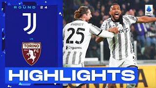 JuventusTorino 42  Juve win dramatic derby goalfest  Goals amp Highlights  Serie A 202223 [upl. by Lonier]