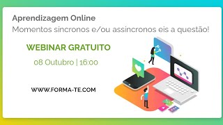 Aprendizagem Online Momentos síncronos eou assíncronos eis a questão [upl. by Pantia426]