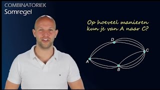 Combinatoriek  De somregel bij telproblemen havo A  WiskundeAcademie [upl. by Anoyek]