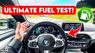 BMW M550d Fuel Test  Is an M5 even Worth It [upl. by Nij304]