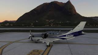 MSFS2020  Vatsim Flight  LIRN Naples LICJ Palermo  TBM850 [upl. by Nessnaj21]