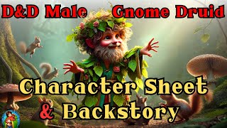 Bramble Thistlefoot The Chaotic Gnome Druid  DampD Character Spotlight [upl. by Kciredec]