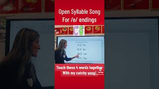 Open Syllable Song for CV e endings [upl. by Nnyleak]