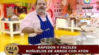 Ricos buñuelos de arroz con atún para solucionar tu almuerzo [upl. by Annoyt]