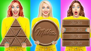 Real Food vs Chocolate Food Challenge 1 by Multi DO Challenge [upl. by Saudra]