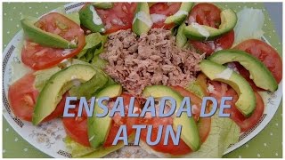 ENSALADA DE ATUN Rica rapida economica♥♥ [upl. by Patin]