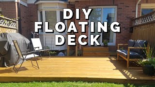 DIY Floating Deck  Easy Build [upl. by Gabi]