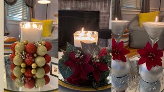 Dollar tree Unique centerpieces Ideas easy Christmas DIY [upl. by Ydarg]