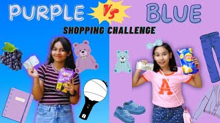 RS 500 Shopping Challenge with Pari  Purple VS Blue colour learnwithpriyanshi learnwithpari [upl. by Crockett796]