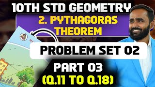 10th Geometry2Pythagoras TheoremPROBLEM SET 2 Q5 TO Q10PART 2Pradeep Giri Sir [upl. by Ching]