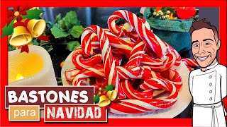 🎁 BASTONES NAVIDEÑOS de caramelo🎅🎄  LOS BARONI  candy christmas cane  dulce navideño 🌟⛄ [upl. by Enairda]