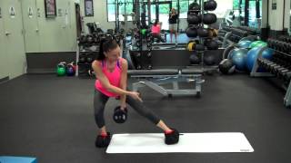 Lateral Lunge using Slide Board or Valslide [upl. by Karlin]