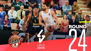 Monaco wins the French derby  Round 24 Highlights  Turkish Airlines EuroLeague [upl. by Neala]