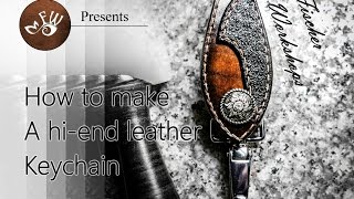 How to Make a 150 Designer Leather Keychain [upl. by Ihsoyim678]