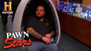 Pawn Stars Chumlee EGGcited by Expensive Chair Season 13  History [upl. by Jenifer]