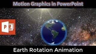 How To Make Earth Rotation Animation in PowerPoint Tutorial [upl. by Eseila]