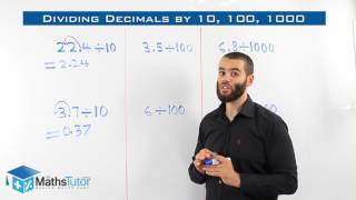 25 Dividing Decimals by 10 100 1000 [upl. by Anahir998]