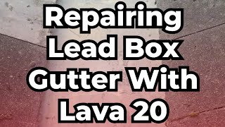 REPAIRING A LEAD BOX GUTTER [upl. by Shepley545]