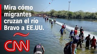 Esto es lo que viven migrantes que siguen cruzando el río Bravo para llegar a EEUU [upl. by Egan]