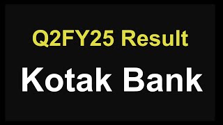 Kotak Bank Q2 results 2024  Kotak Bank share latest news  Kotak Mahindra Bank Q2 results 2024 [upl. by Norrehc510]