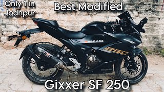 Tastefully Modified SUZUKI GIXXER SF 250  Only 1 in JODHPUR 🥵🔥 [upl. by Tenaj]