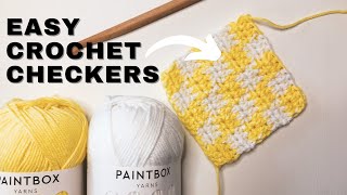 How to Crochet Checkers Like a PRO [upl. by Beare]