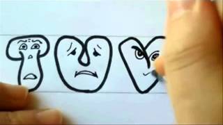 Graffiti Letters  How To Draw Graffiti Letters  Part 2 [upl. by Mit270]