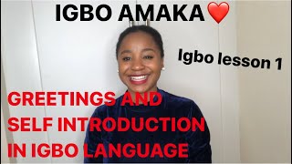 Igbo lesson 1  Learning the igbo language fast and easy for beginners igboamaka [upl. by Lopez]