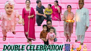 Diwali and Birthday celebration 🪔🎂🎇🎉Bahut dino baad aaj hum sab mile😊💕Maine bomb fauda 💣😂🤣2024 [upl. by Gough]