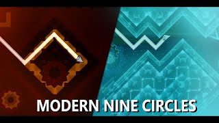 Making a MODERN NINE CIRCLES LEVEL  Geometry Dash [upl. by Os834]