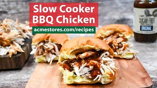 Slow Cooker BBQ Chicken recipe [upl. by Cyrus]