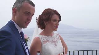 Clare and Nathans Wedding in Sorrento Italy [upl. by Llevra]