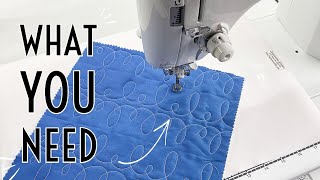 How to Free Motion Quilt for Beginners on a Regular Machine What You Need Basting amp Machine Setup [upl. by Brynn]