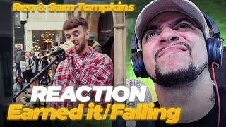 REN STILL OUTSIDE Ren x Sam Tompkins  Earned It  Falling LIVE REACTION [upl. by Nosac]