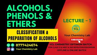 Alcohols Phenols amp Ethers Class 12 PreparationNEETJEEL1 [upl. by Aramak]