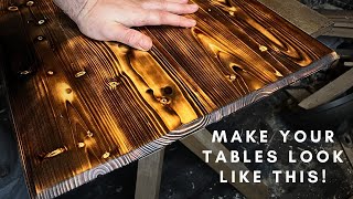 How To Do A Burn Finish On A Table Top SHOU SUGI BAN  DIY [upl. by Darci]