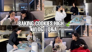 VLOG Baking cookies QampA [upl. by Yerahcaz]