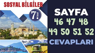 7 Sınıf Sosyal Bilgiler Ders Kitabı Sayfa 46 47 48 49 50 51 52 Cevapları [upl. by Llevad]