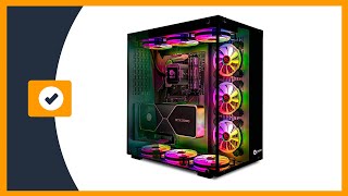 Talius Cronos Caja Gaming ATX Cristal Templado Ventiladores Iris RGB Disponible en Tres Colores [upl. by Granlund]