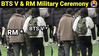 BTS V amp RM Military Ceremony 😭  V Namjoon Ceremony [upl. by Isacco]