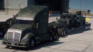 GTA 5 MODS  POLICIA  CAMIÓN DEL EJÉRCITO  CONVOY  TheAxelGamer [upl. by Ruffina]