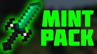 SICK GREEN NO LAG MAX FPS PVP TEXTURE PACK FOR MINECRAFT UHC  MINT PVP TEXTURE PACK [upl. by Anyaj]